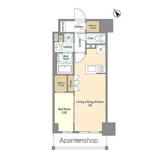 テラス横浜鶴見【11階】の間取り