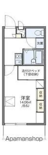 レオパレス圭【1階】の間取り