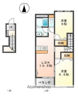クレシアハイムYK【2階】の間取り