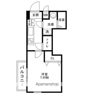 ローズモント・フレア六本松【10階】の間取り
