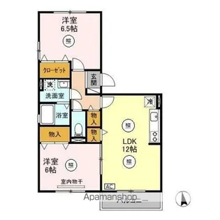 グランコスモ竹内【3階】の間取り