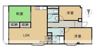 アサヒパレス庄内【2階】の間取り