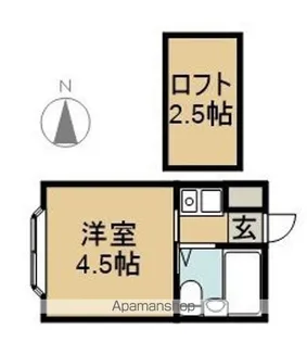 ベルシティ中江【203号室】の間取り