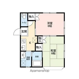 コーポアザレアⅡ【2階】の間取り