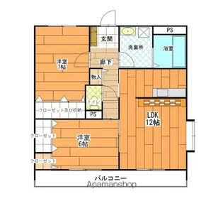 プラスペリテSⅡ【101号室】の間取り