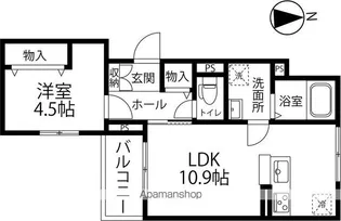 メゾン・ド・長土塀【301号室】の間取り