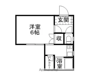 エーデルハイム木屋町【1階】の間取り