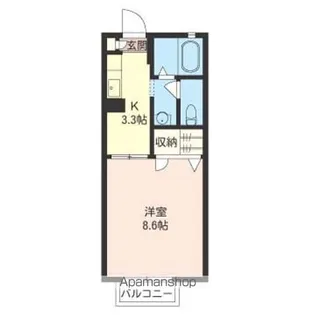 ハイツパステロ【105号室】の間取り