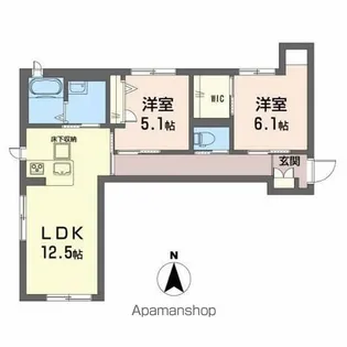 BEREO COMFORT KITASHIMADA【1階】の間取り