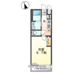ティエードⅡ【2階】の間取り
