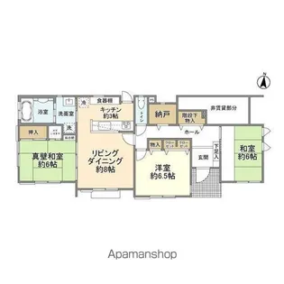 長津田4丁目 1階部分【1階】の間取り