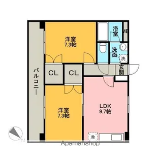 ラ・フォレ・ルアンテンヌ【404号室号室】の間取り