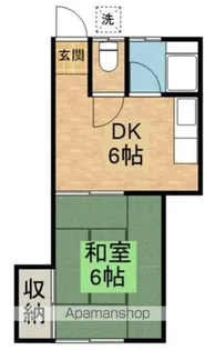 ハイツ白馬【201号室】の間取り