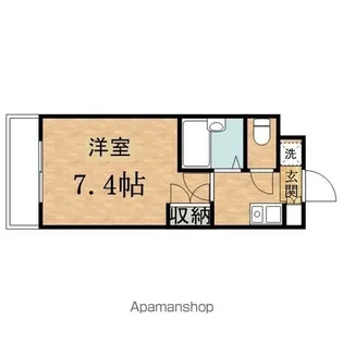 カレッジスクエア日野【2階】の間取り
