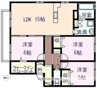 グレイスヒルズ蔵王 C棟【2階】の間取り