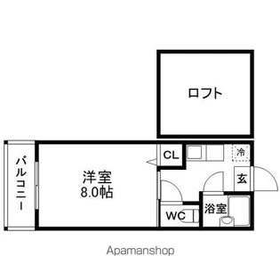 パンシオンヴィラカトレア【203号室】の間取り