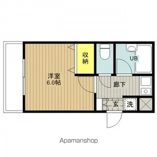 エストタウンWARABI【101号室号室】の間取り