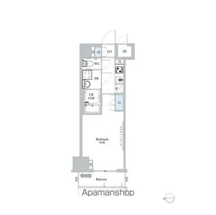 1Kの間取り画像