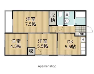 エーデルハイムA棟【2階】の間取り
