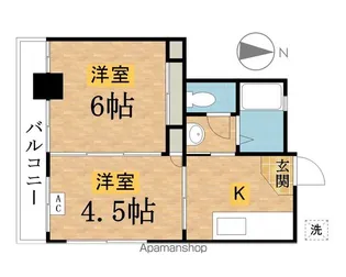 一二三ビル【301号室】の間取り