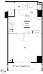 ルーブル泉岳寺前【2階】の間取り