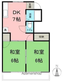 ハイツフルタ【202号室】の間取り