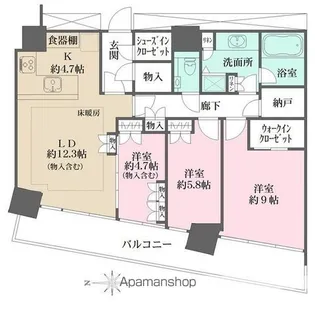 M.M.TOWERS FORESIS‐L【2階】の間取り