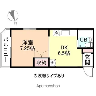 コーポ神通【301号室】の間取り