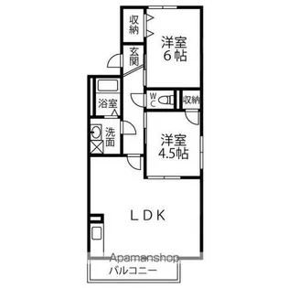 パークハウスNIWA【B202号室】の間取り