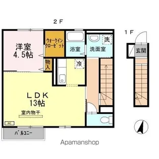 クヴェレ【2階】の間取り