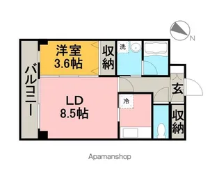 ライク米山【2階】の間取り