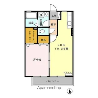 クレール【2階】の間取り