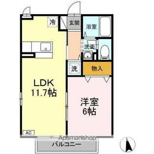 グランシャリオ・フォルテ【2階】の間取り