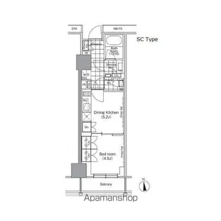 パークハビオ門前仲町【7階】の間取り