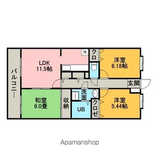 シャルマンT O【502号室】の間取り