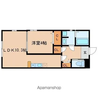 AC田子【1階】の間取り