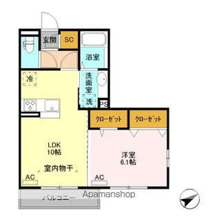 ボヌール【2階】の間取り