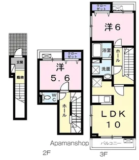 リーブ セレブリテⅢ C【2階】の間取り