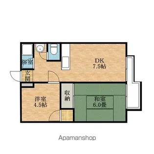 ウィンヒル上郡【2階】の間取り