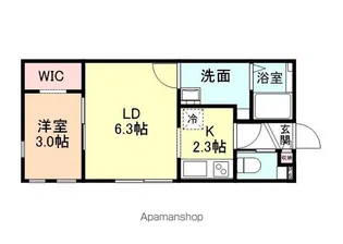 コモド太閤山Ⅱ【1階】の間取り