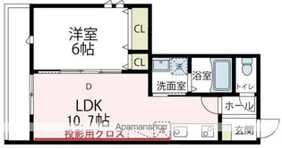 BAUHAUS2【D号室号室】の間取り