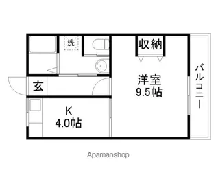 WISH真野【2階】の間取り
