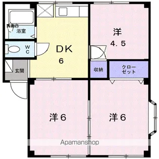 エステートパール ファースト【2階】の間取り