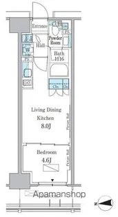 パークアクシス新宿百人町【5階】の間取り