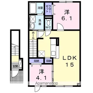 セリシールⅡ【2階】の間取り