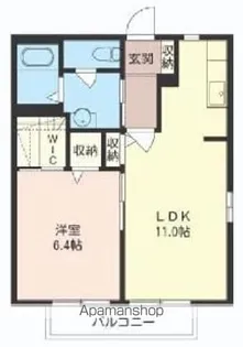 グラン・ソレーユB【2階】の間取り