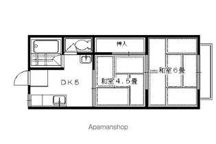 ハイツ松尾【207号室】の間取り