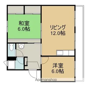 花園マンション【306号室】の間取り