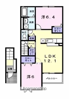 アズール 学園【2階】の間取り
