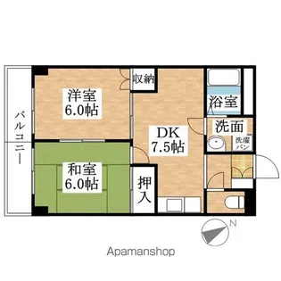 なごやセントポリア【408号室】の間取り